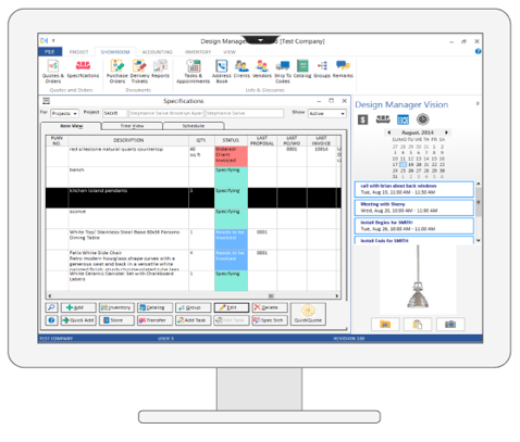 Design Manager on moniter